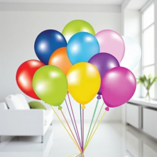 20 Multi-Coloured Balloons