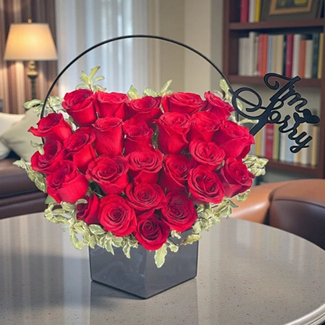 Apology Red Rose Box