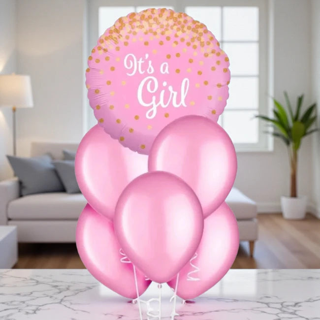 Baby Girl Pink Balloon
