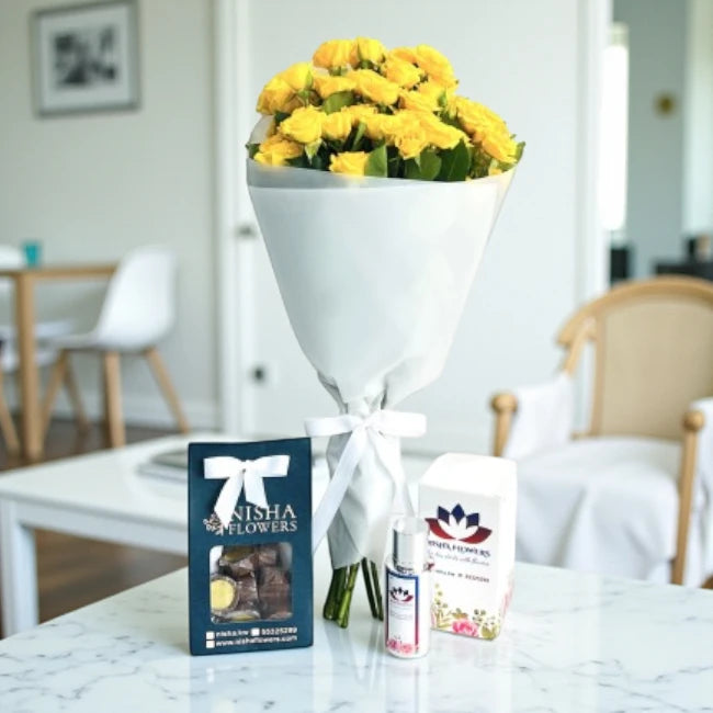 Baby Rose Yellow Combo