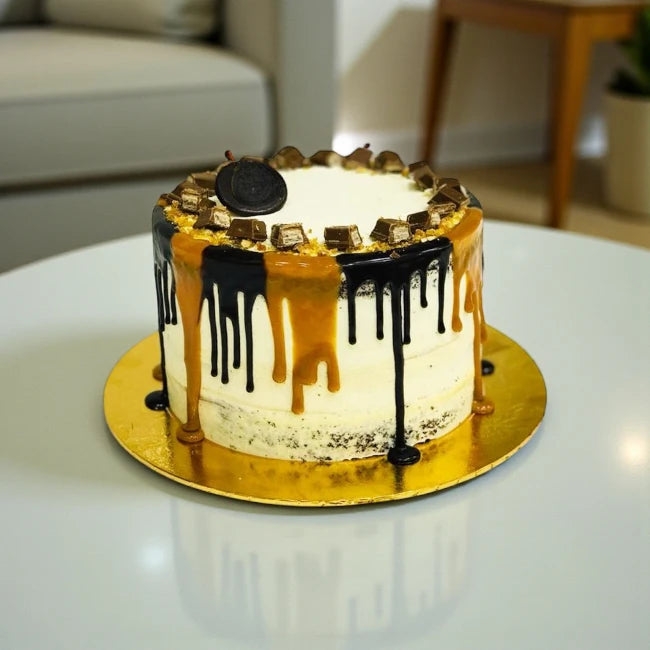 Chocolate Caramel Fudge Cake