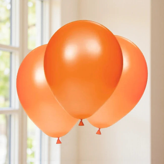 Classic 3pcs Orange Party Balloons