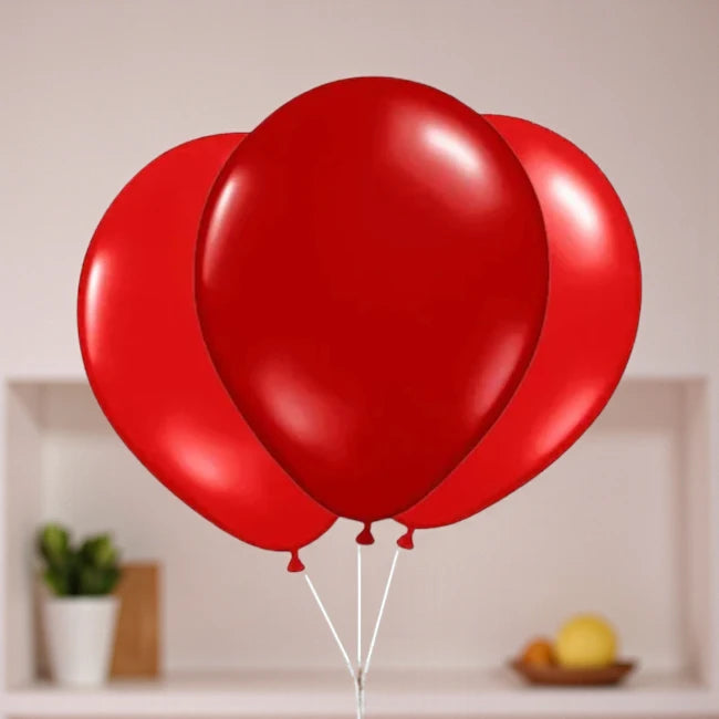 Classic 3pcs Red Party Balloons