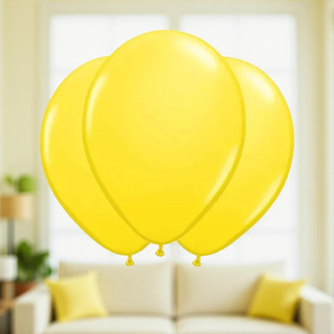 Classic 3pcs Yellow Party Balloons