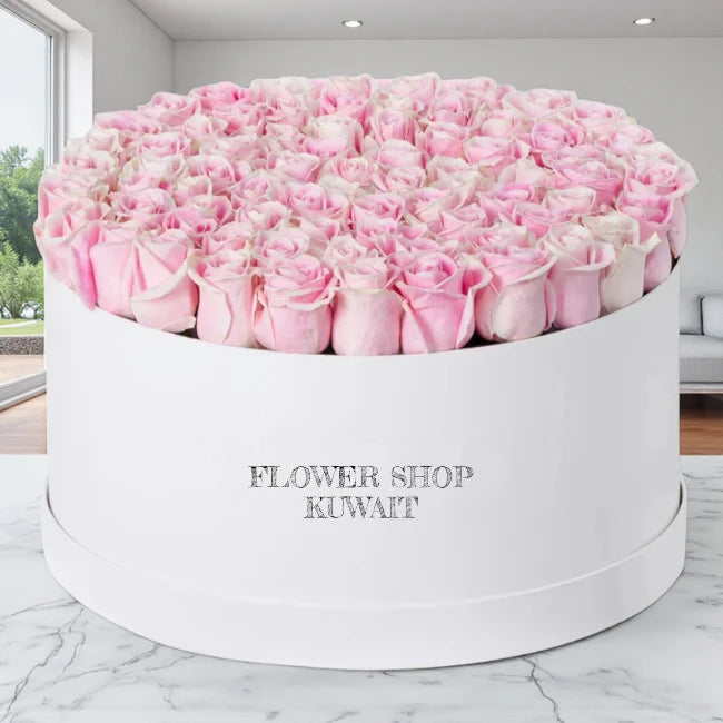 Elegant Pink Roses Box