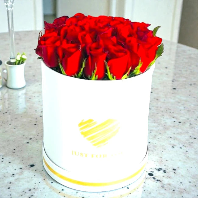 Elegant Red Roses Box