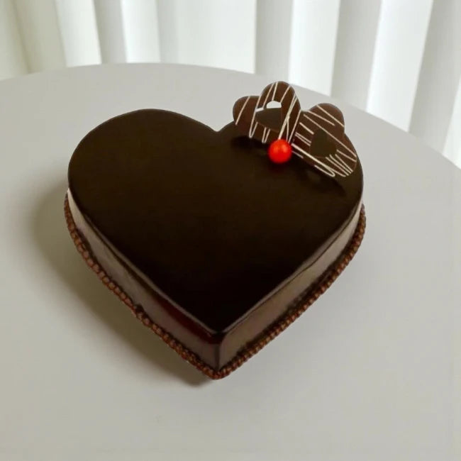 Heart Shape Chocolate Cake
