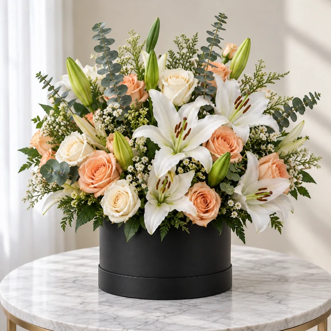 Ivory Lily Rose Elegance