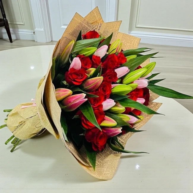 Lilies & Roses Bouquet