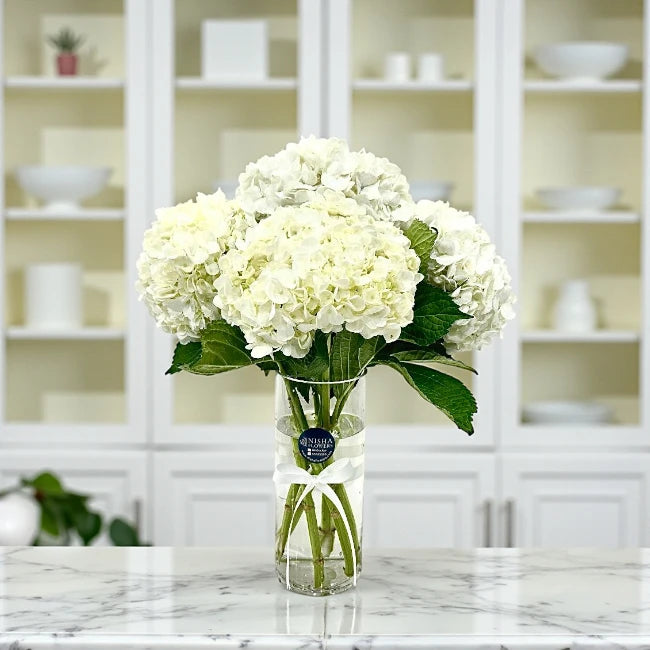 Luxe Hydrangeas Vase