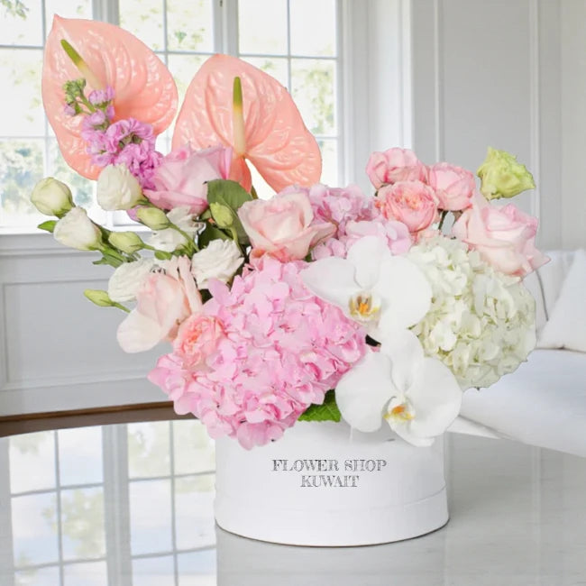 Luxury Pink White Flowers