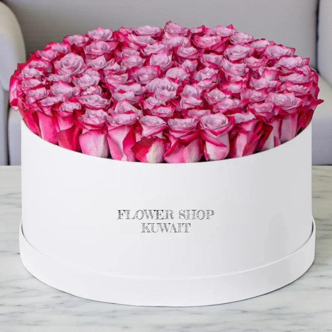 Luxury Purple Rose Box – Flower Shop Kuwait