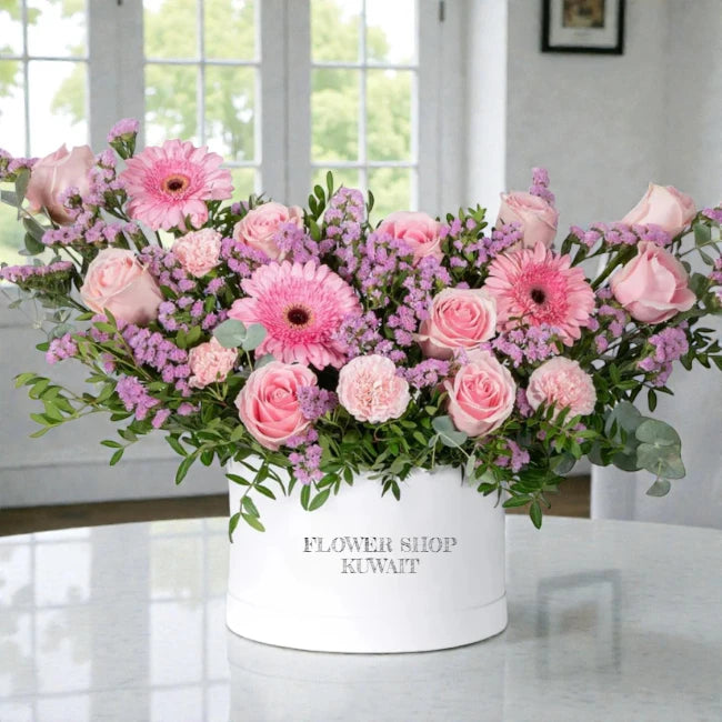 Pink Flower Box