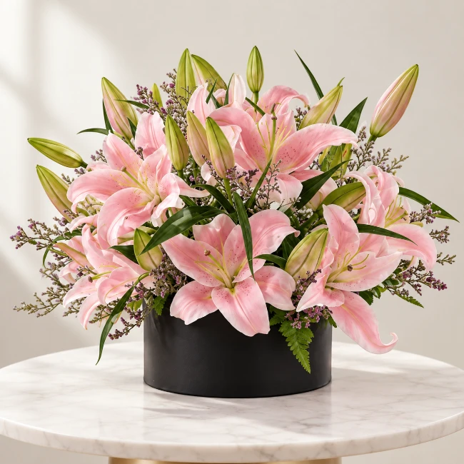 Pink Lilies Box