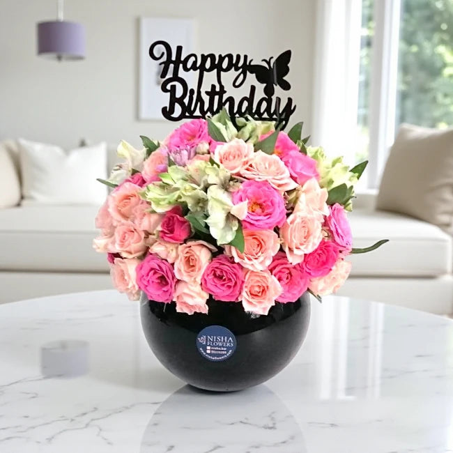 Radiant Birthday Bloom – Flower Shop Kuwait