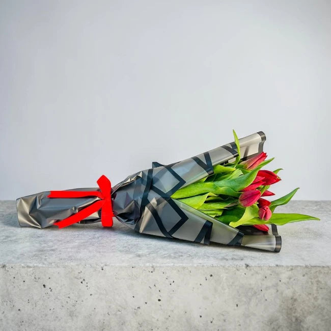 Red Tulip Hand Bouquet