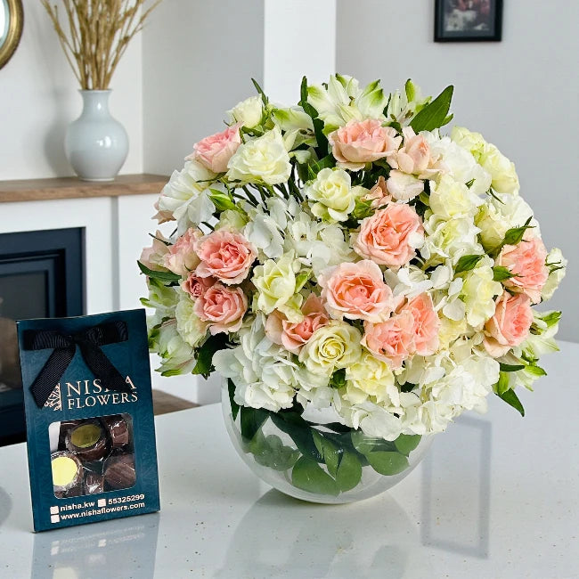 Royal Floral Vase Chocolates